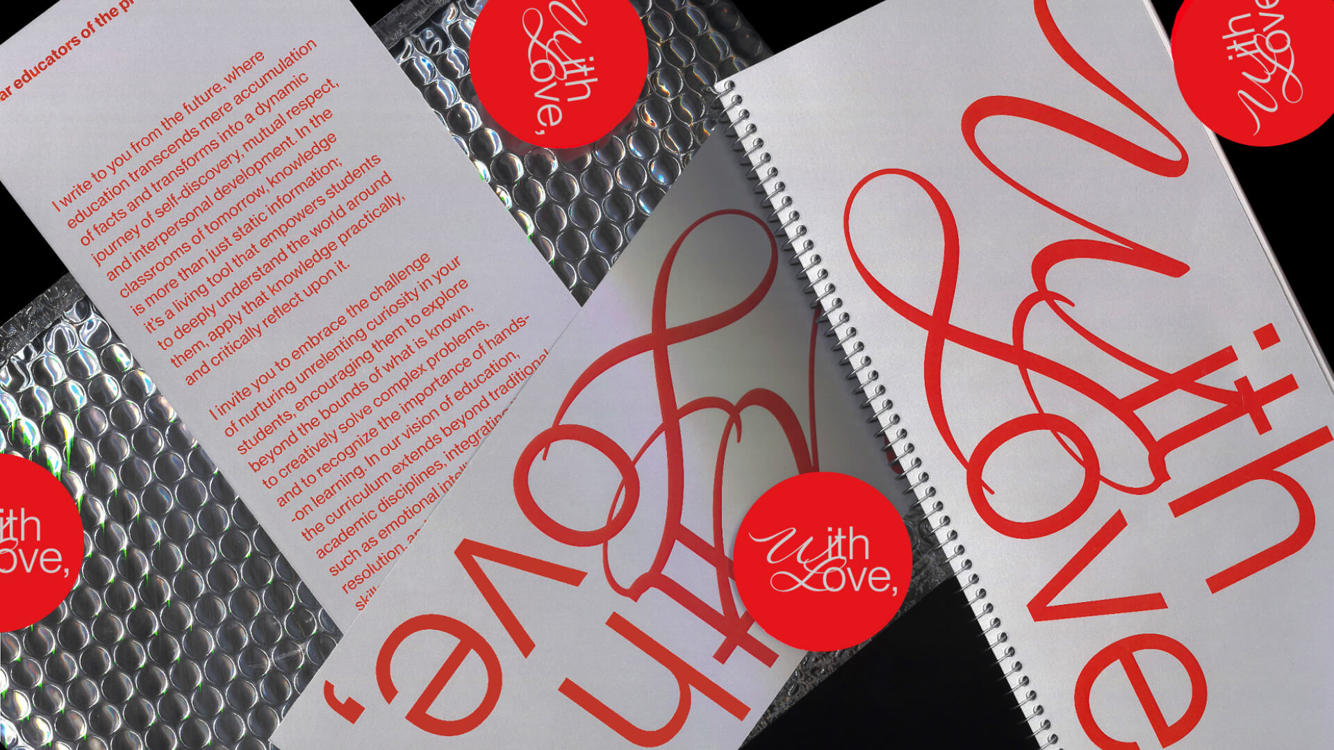with love scan of the graphic material